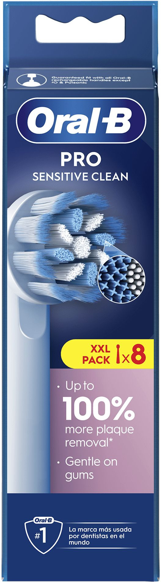 Oral-B Pro Sensitive Clean White (8 units) packaging