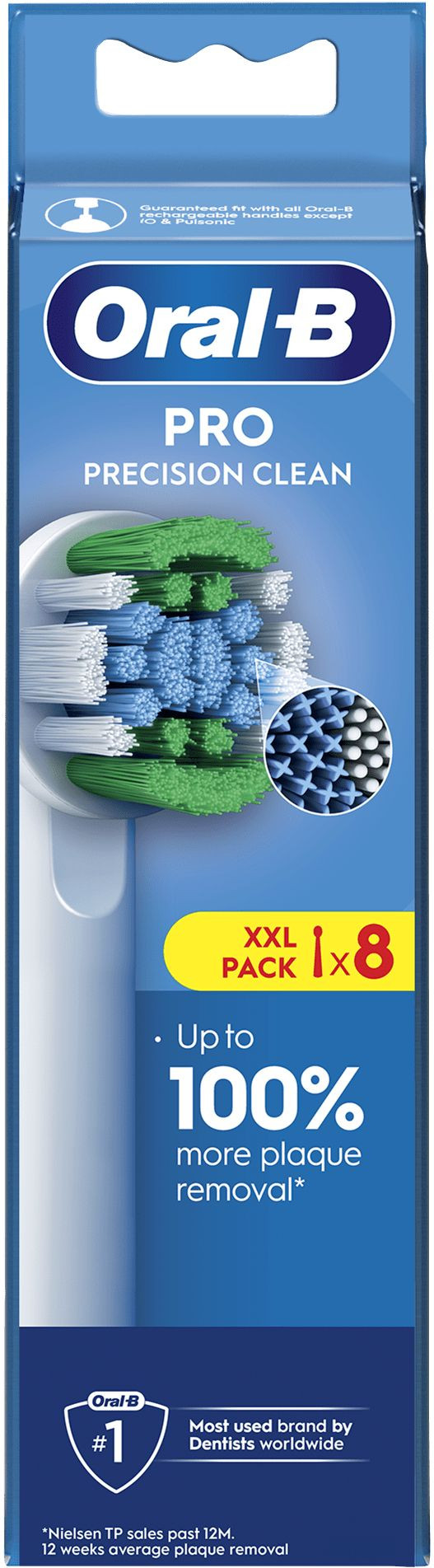 Oral-B Pro Precision Clean Weiß (8 Stück) verpackung