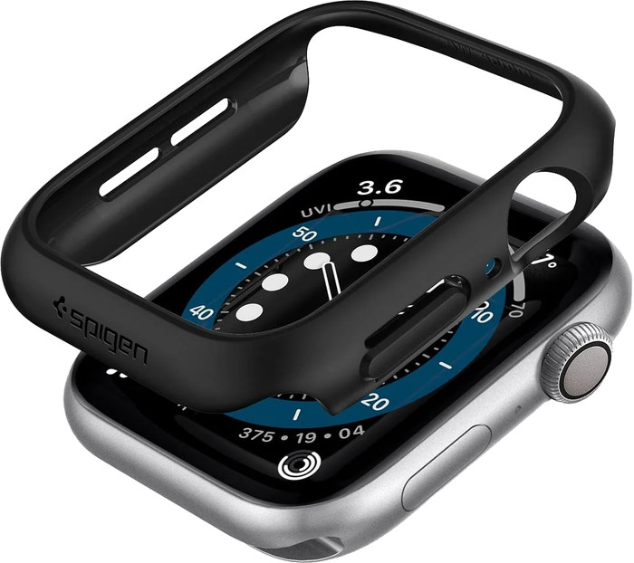 Spigen Apple Watch SE 40mm Bumper Case Zonder Glas product in gebruik