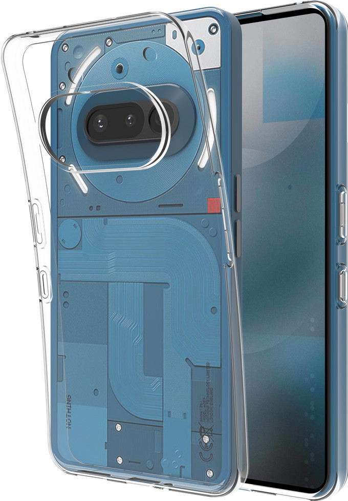 Nothing Phone (3a) 128GB Wit 5G + Accessoirepakket rechterkant