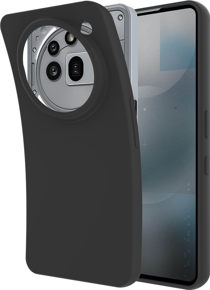 Just in Case Soft Design Nothing Phone (3a) Pro Back Cover Black left side