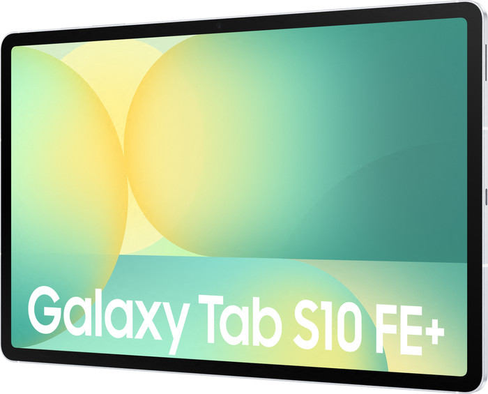 Samsung Galaxy Tab S10 FE Plus 13,1 inch 128GB Wifi Zilver + Toetsenbord Hoes QWERTY rechterkant