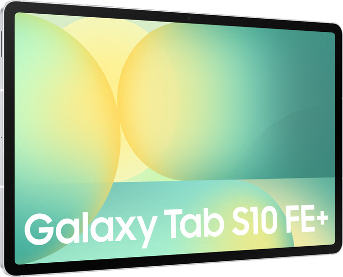 Samsung Galaxy Tab S10 FE Plus 13,1 inch 128GB Wifi Zilver + Toetsenbord Hoes QWERTY linkerkant