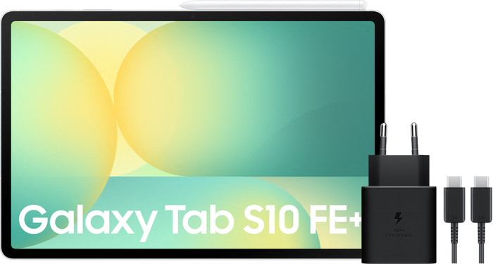 Samsung Galaxy Tab S10 FE Plus 13,1 inch 128GB Wifi Zilver + Oplaadpakket Main Image