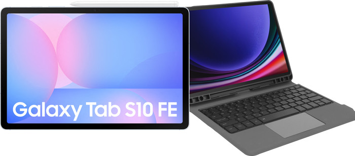 Samsung Galaxy Tab S10 FE 10,9 inch 256GB Wifi Lichtblauw + Toetsenbord Hoes QWERTY Main Image