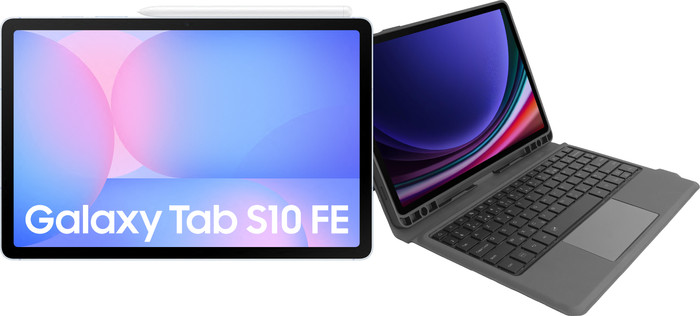 Samsung Galaxy Tab S10 FE 10.9 inches 128GB WiFi Light Blue + Keyboard Cover AZERTY Main Image