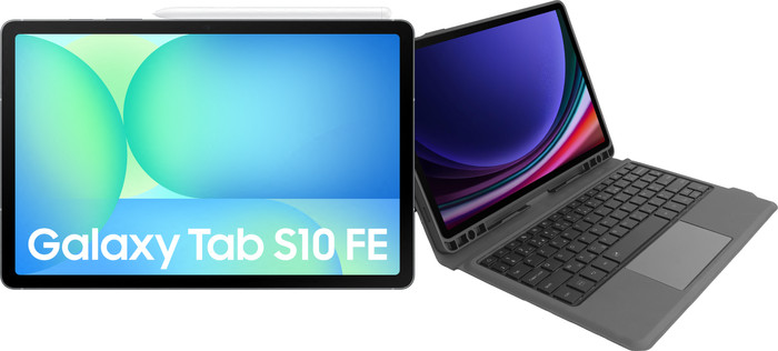 Samsung Galaxy Tab S10 FE 10,9 Pouces 128 Go Wifi Gris + Étui Clavier AZERTY Main Image