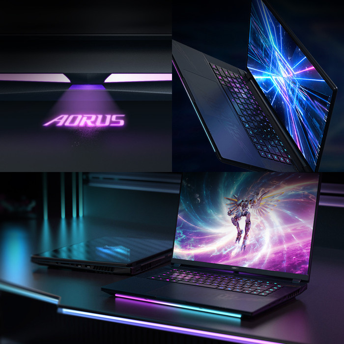 GIGABYTE AORUS MASTER 16 BYH - 16" - Intel Core Ultra 9 - 32GB RAM/2TB SSD - RTX 5080 produkt in gebrauch