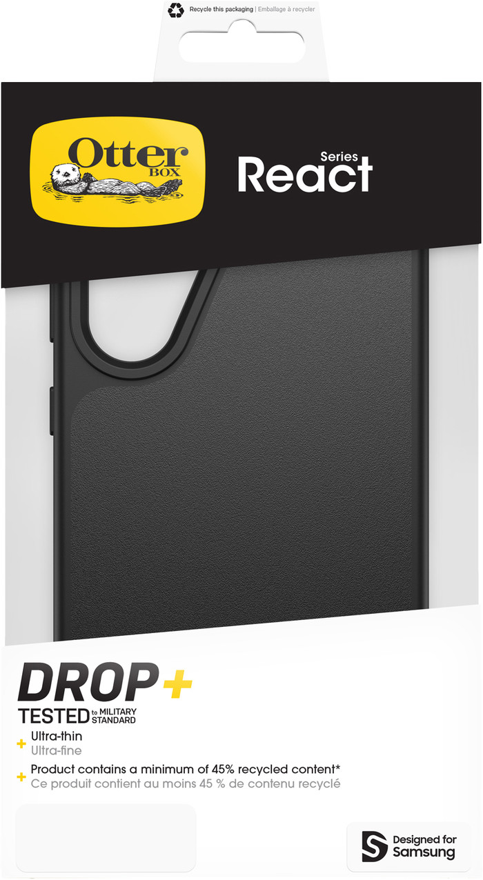 Otterbox React Samsung Galaxy A56 Back Cover Zwart verpakking