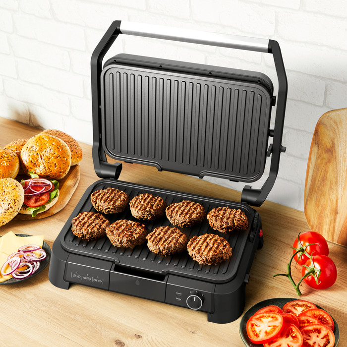 Tefal SuperGrill 3-in-1 GC520D XL product in gebruik