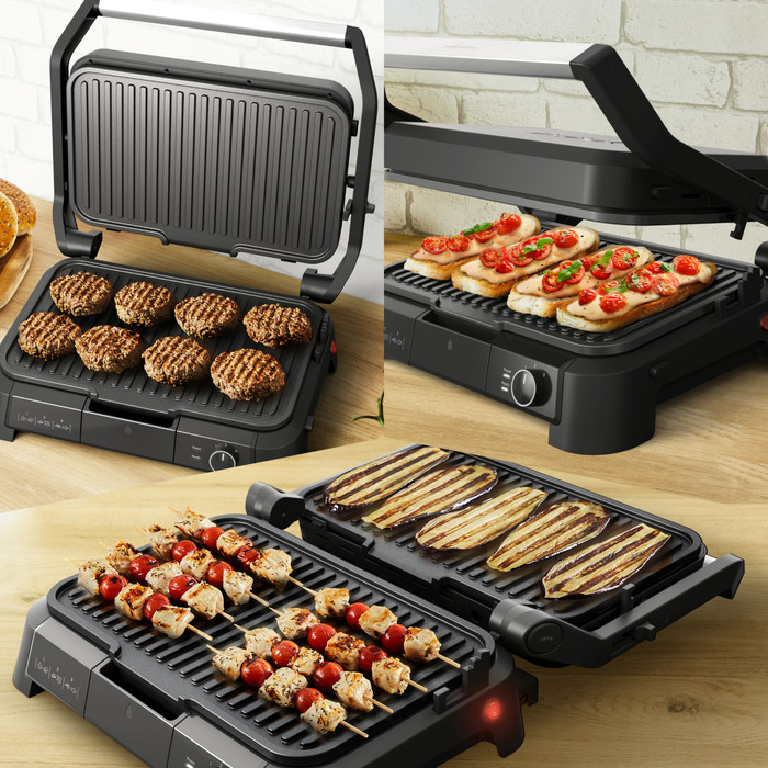 Tefal SuperGrill 3-in-1 GC520D XL product in gebruik