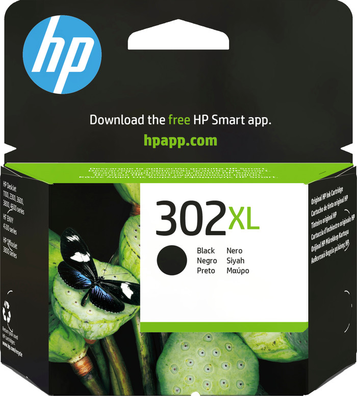 HP 302XL Cartridge Zwart Main Image