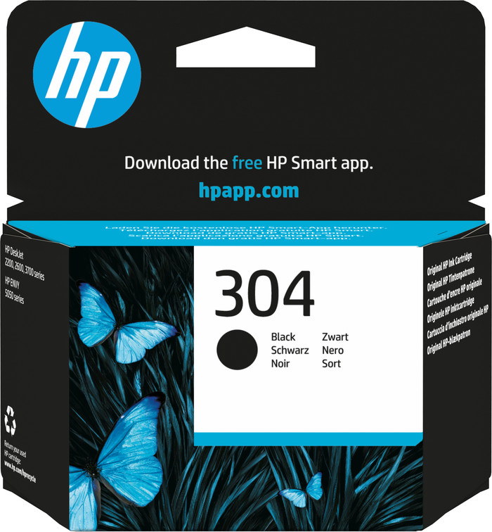 HP 304 Cartridge Zwart (N9K06AE) Main Image