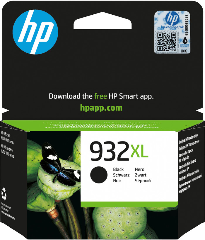 HP 932XL Cartridge Zwart Main Image