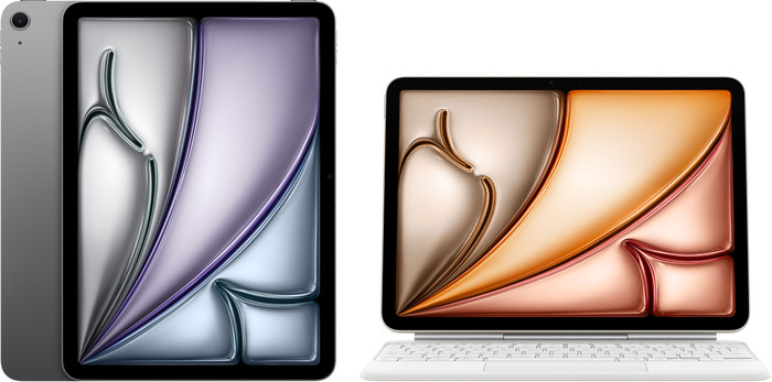Apple iPad Air (2025) 13 inches 256GB WiFi Space Gray + Apple Magic Keyboard AZERTY White Main Image
