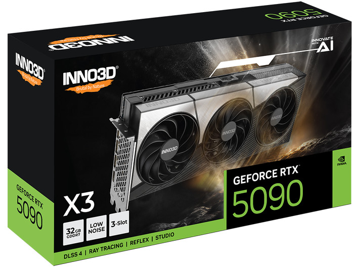 INNO3D GeForce RTX 5090 X3 OC 32GB verpakking