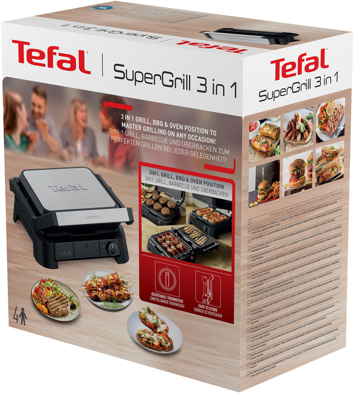 Tefal SuperGrill 3-in-1 GC510D verpakking