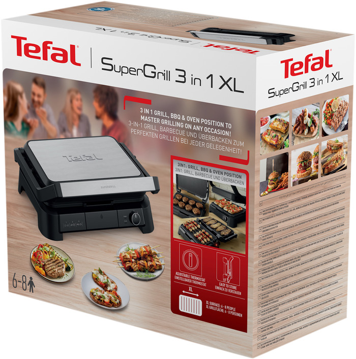 Tefal SuperGrill 3-in-1 GC520D XL verpakking