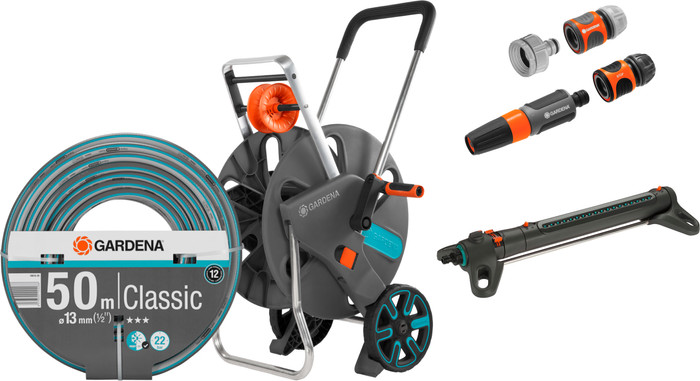 Gardena Classic 1/2 50 Meter CleverRoll L Easy Large Sproeierpakket Main Image