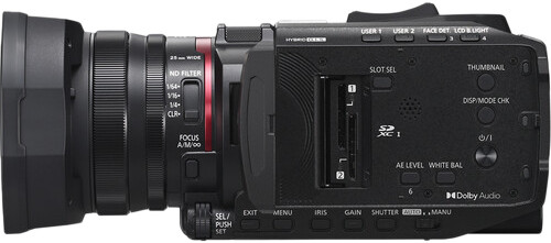 Panasonic HC-X1200E linkerkant