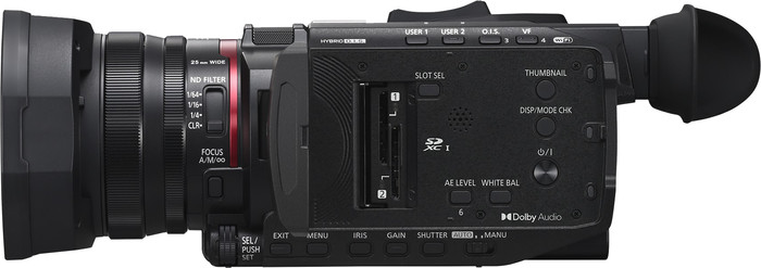 Panasonic HC-X1600E linkerkant