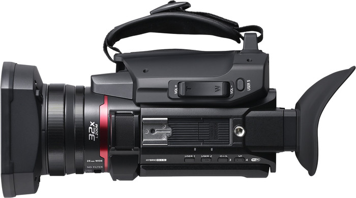 Panasonic HC-X1600E bovenkant