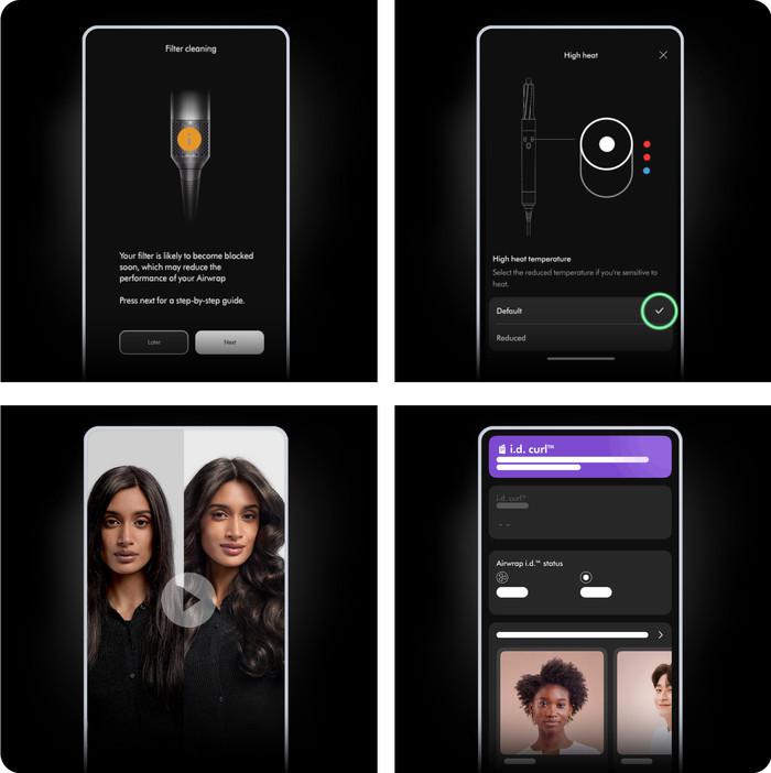 Dyson Airwrap i.d. Straight + Wavy Jasper Plum visual leverancier