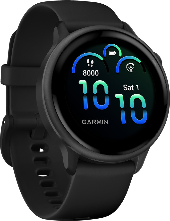 Garmin Vivoactive 6 Music Zwart linkerkant