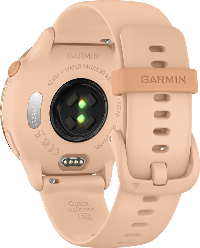 Garmin Vivoactive 6 Music Roze achterkant