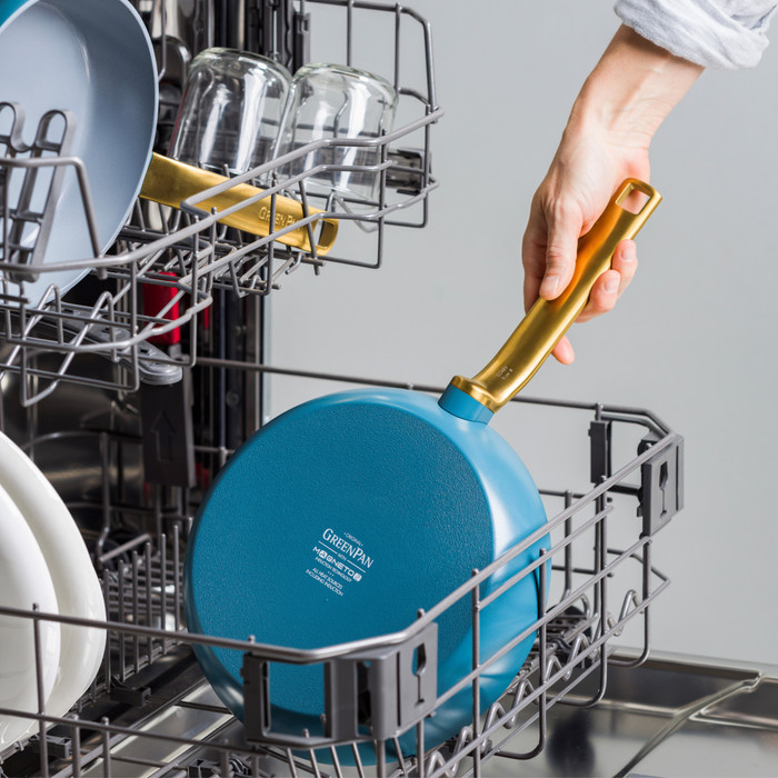 Greenpan Evolution koekenpan 24 cm Blue product in gebruik