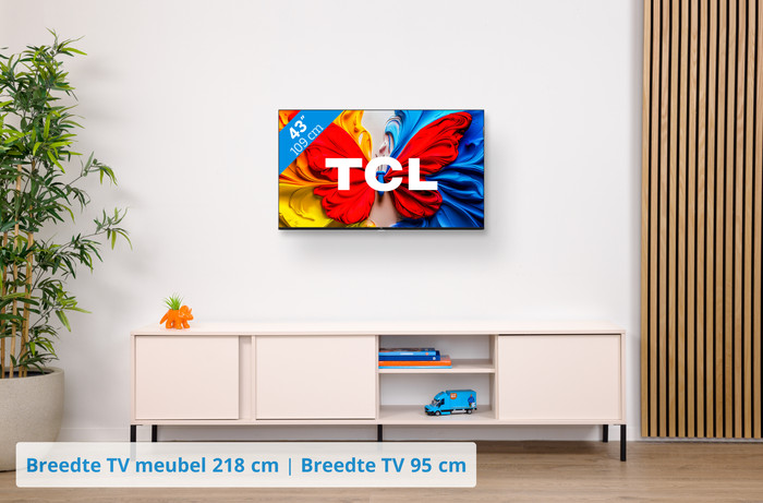 TCL 43" QLED S51K (2025) visual Coolblue 1
