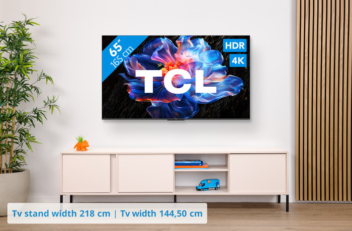 TCL 65 inches LED P61K 4K (2025) + TCL S45H 2.0 Soundbar visual Coolblue 1