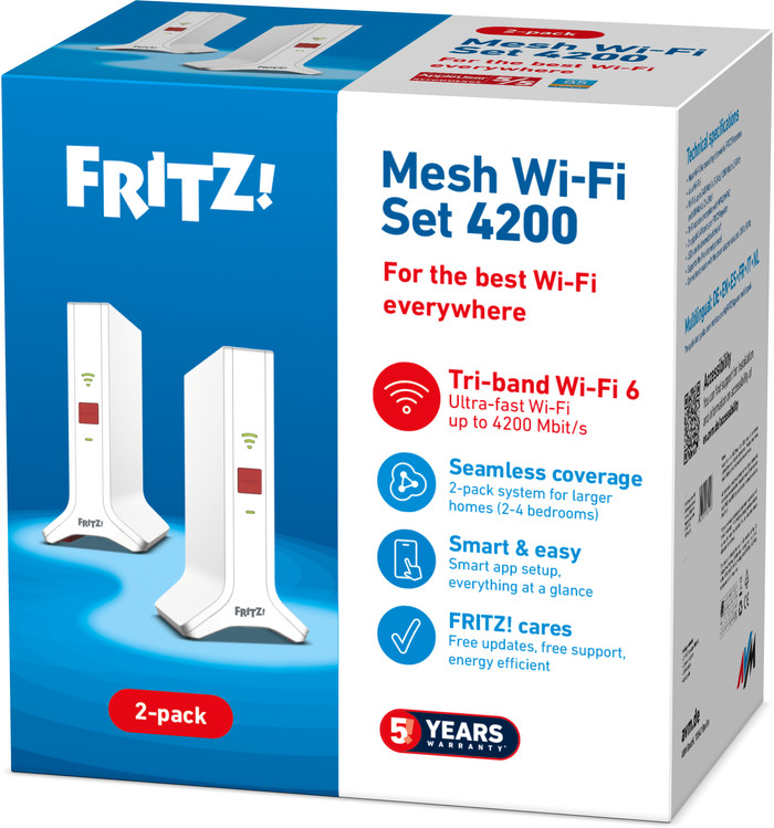 AVM FRITZ!Mesh Set 4200 Edition International 2-pack verpakking