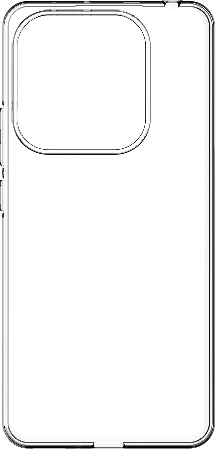 Just in Case Soft Design Xiaomi Redmi Note 14 5G Back Cover Transparant voorkant