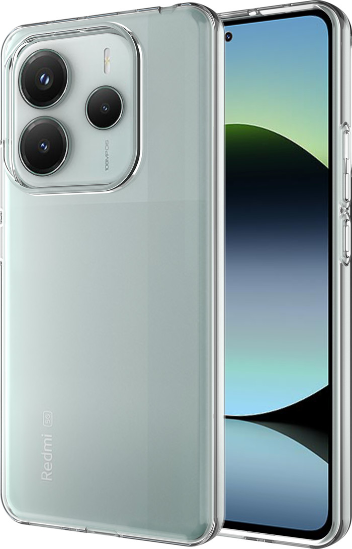 Just in Case Soft Design Xiaomi Redmi Note 14 5G Back Cover Transparant samengesteld product