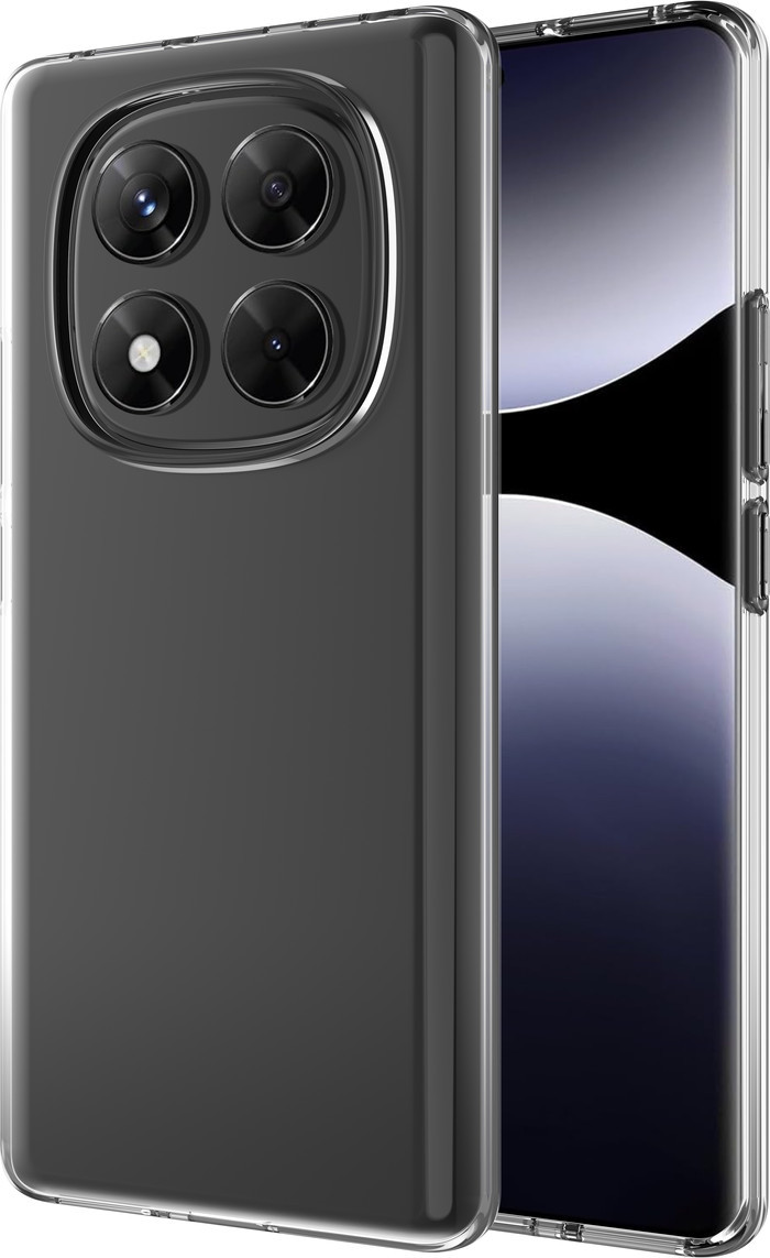 Just in Case Soft Design Xiaomi Redmi Note 14 Pro 4G Back Cover Transparent produit composé