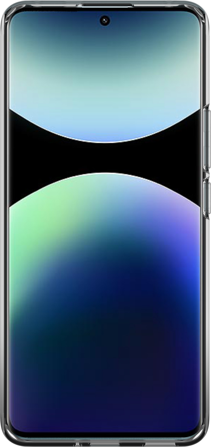 Just in Case Soft Design Xiaomi Redmi Note 14 Pro+ 5G Back Cover Transparent front