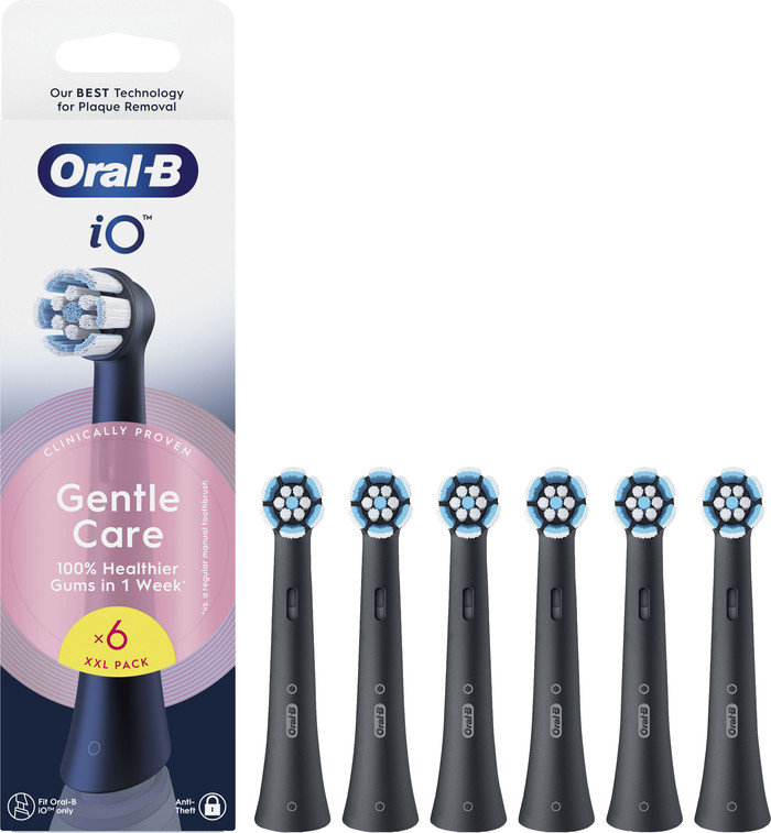 Oral-B iO Gentle Care Black (6 units) packaging