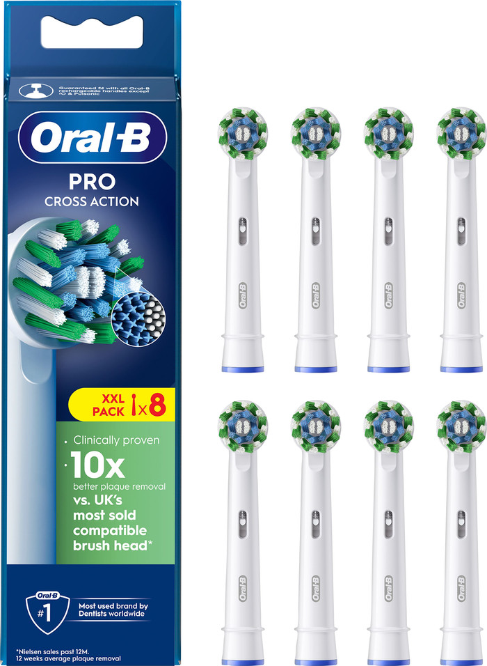 Oral-B Pro Cross Action Weiß (8 Stück) Main Image