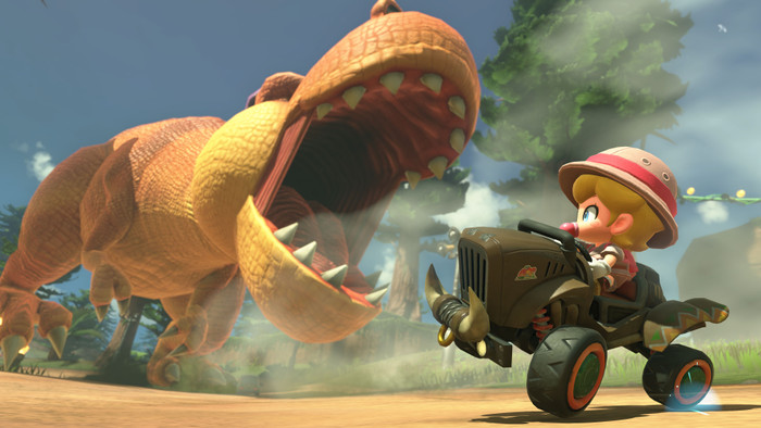 Nintendo Switch 2 + Mario Kart World produkt in gebrauch
