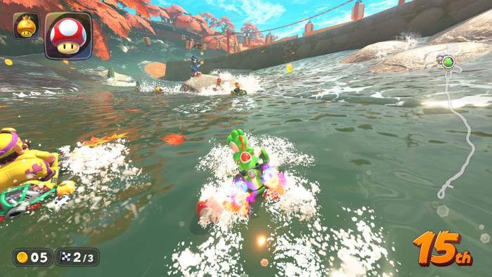 Nintendo Switch 2 + Mario Kart World produkt in gebrauch