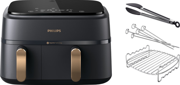 Philips 3000 Series Dual Basket NA352/00 + Double Layer Cooking Set Main Image
