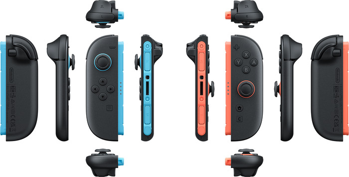 Nintendo Switch 2 Joy-Con set Blauw/Rood detail