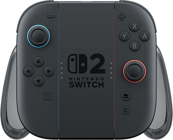 Nintendo Switch 2 Joy-Con Charge Grip product in gebruik