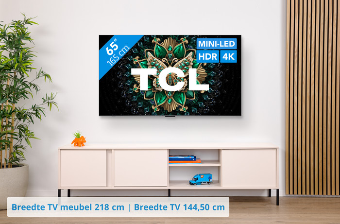 TCL 65" QD Mini-led C61K 4K (2025) visual Coolblue 1