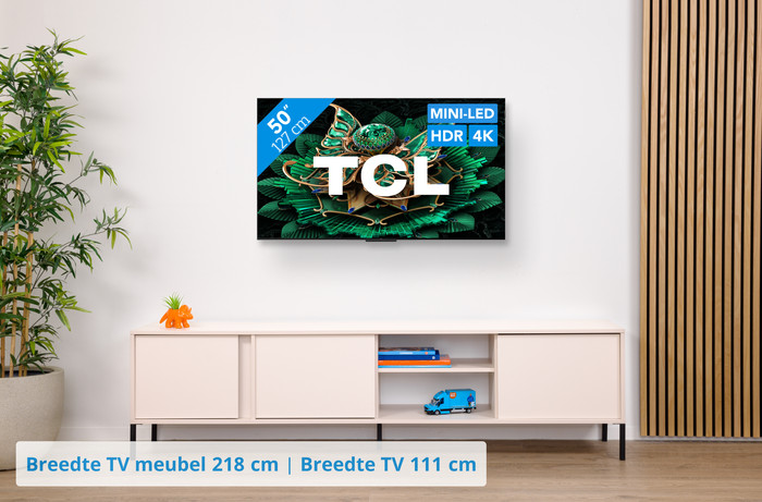 TCL 50" QD Mini-led C71K 4K (2025) visual Coolblue 1