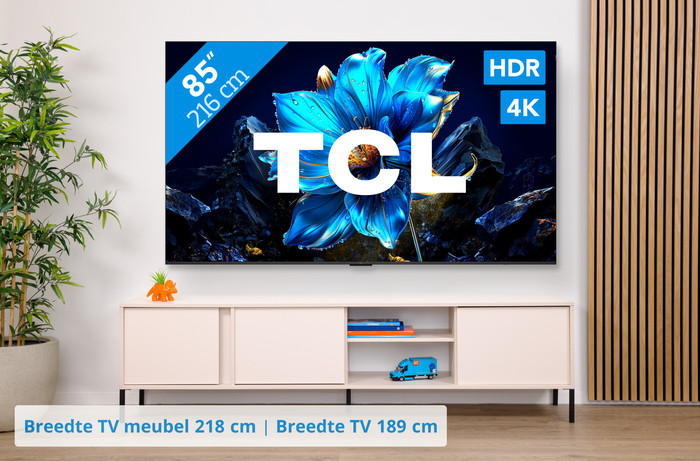 TCL 85" QLED P71K 4K (2025) visual Coolblue 1