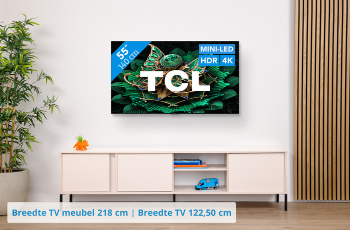 TCL 55" QD Mini-led C71K 4K (2025) visual Coolblue 1