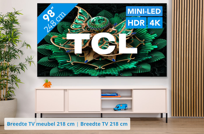 TCL 98 inches QD Mini-LED C71K 4K (2025) visual Coolblue 1