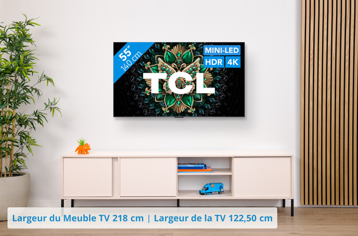 TCL 55" QD Mini-LED C61K 4K (2025) visuel Coolblue 1